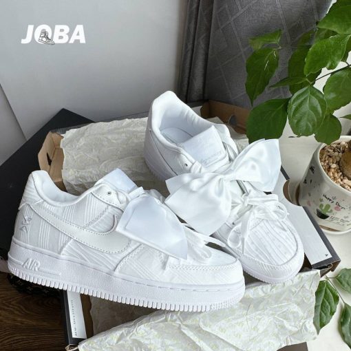 Giày Sneaker Joba Af1 Nơ Trắng