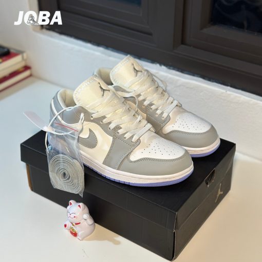 Giày Sneaker Joba Jordan 1 Low White Wolf Grey