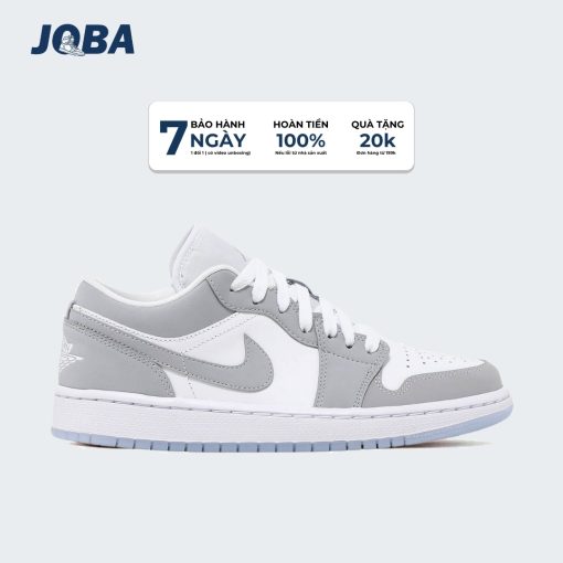 Giày Sneaker Joba Jordan 1 Low White Wolf Grey