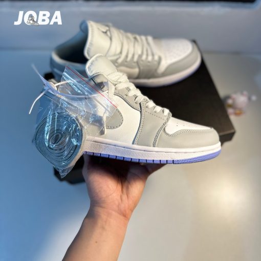 Giày Sneaker Joba Jordan 1 Low White Wolf Grey